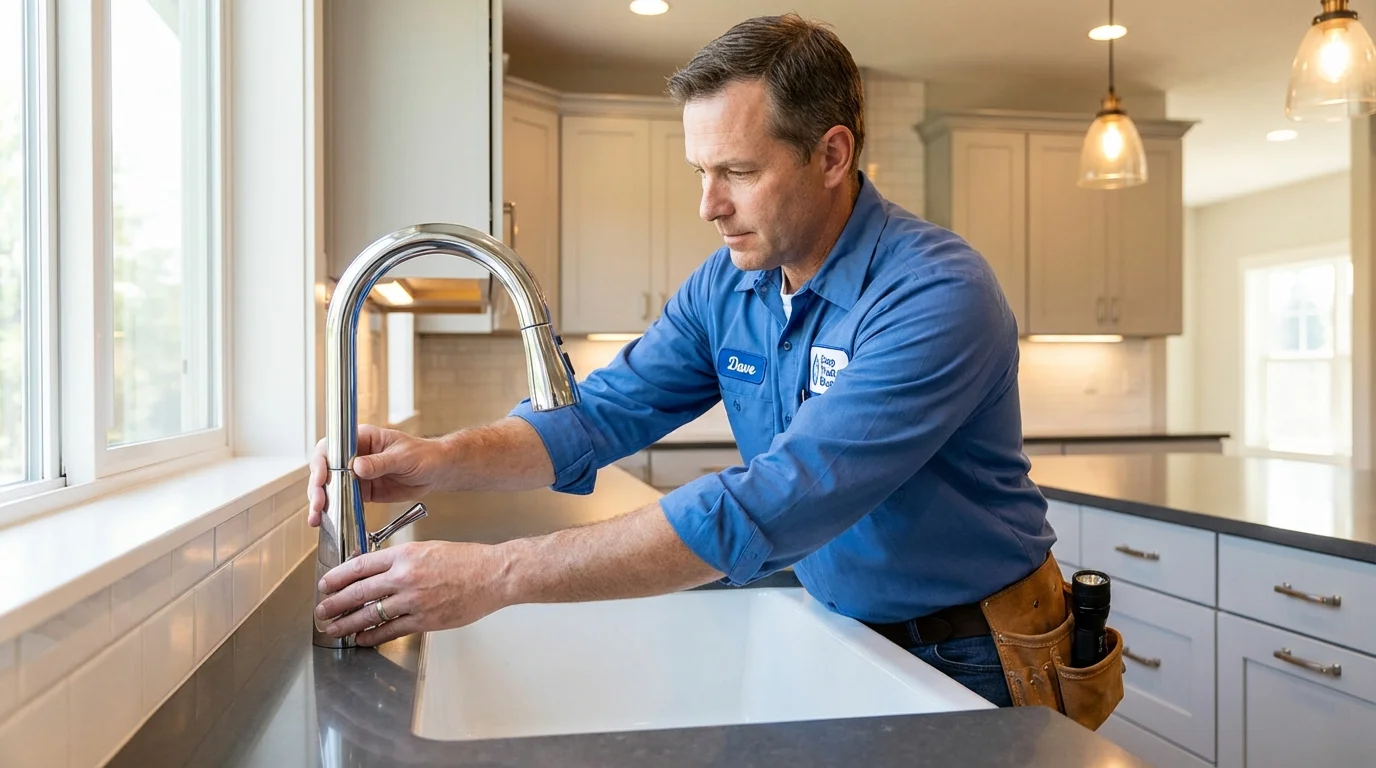 Kitchen faucet installation by Johns Plumbing LLC in Bay Springs